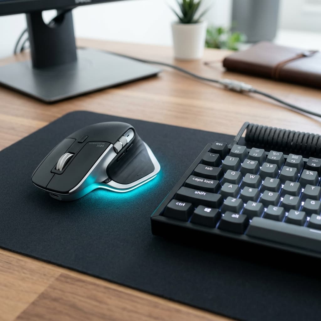 Dixon Ergonomic Dual-Mode RGB Wireless Rechargeable Mouse