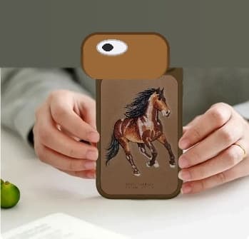Santa Barbara Polo Club Embroidered Leather Case