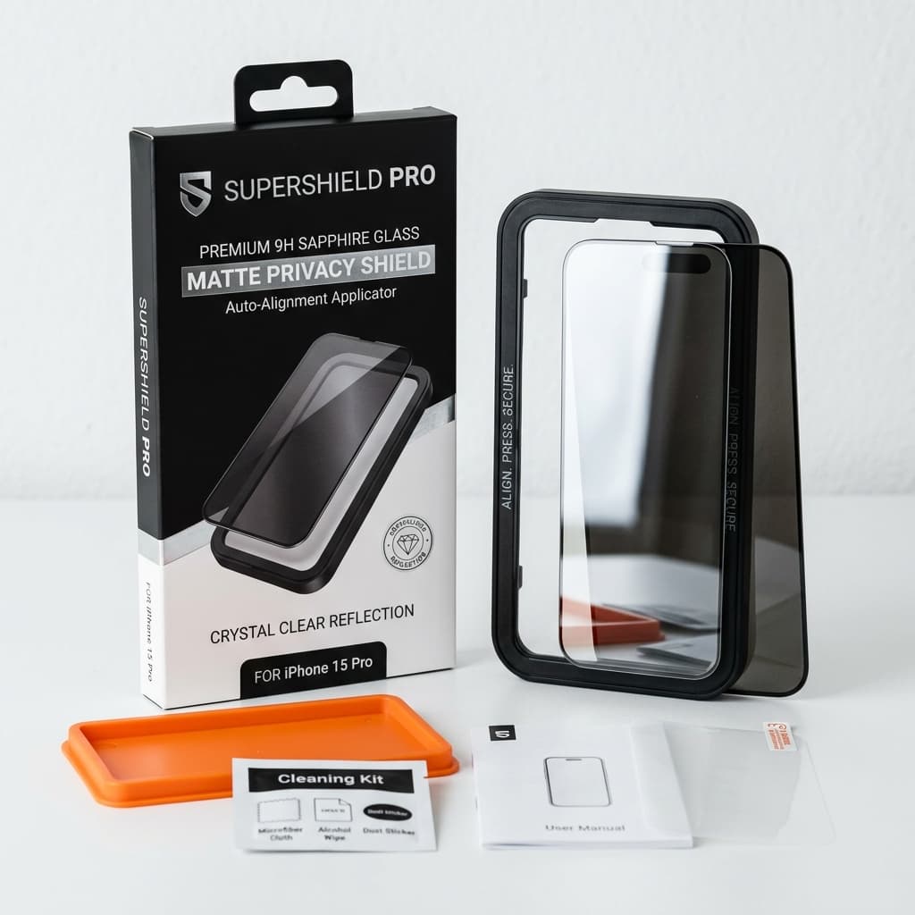 SuperShield Pro 9H Sapphire & Matte Privacy Glass Kit